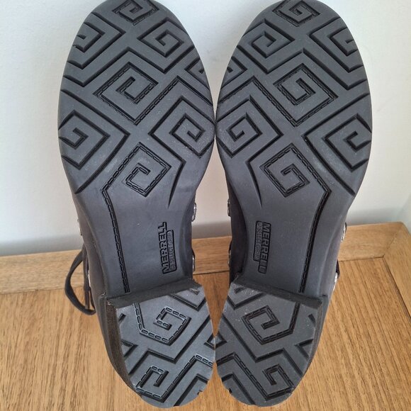 Merrell | Shiloh II Warm Leather Boots (Black/Gray) | Women's US 7 - Picture 8 of 11